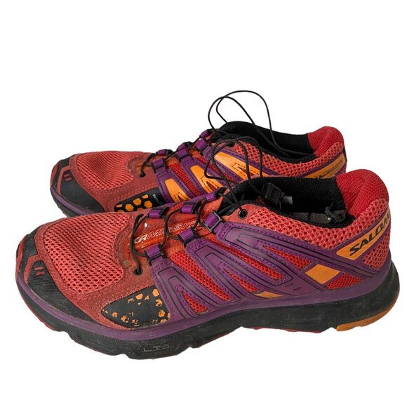 Salomon XR Mission I orange running shoes training hiking contagrip wms 7.5 - Picture 1 of 8